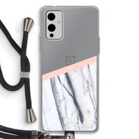 A touch of peach: OnePlus 9 Transparant Hoesje met koord