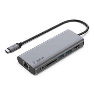 Belkin CONNECT Meerpoorts 6-in-1 USB-C hub dockingstation