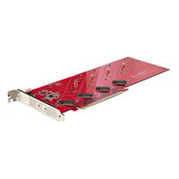 StarTech.com QUAD-M2-PCIE-CARD-B interfacekaart/-adapter Intern M.2