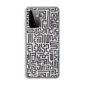 Moroccan Print: Samsung Galaxy A72 Transparant Hoesje