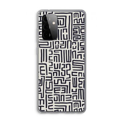 Moroccan Print: Samsung Galaxy A72 Transparant Hoesje