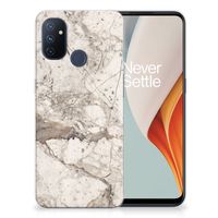 OnePlus Nord N100 TPU Siliconen Hoesje Marmer Beige