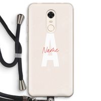 Strawberry Milkshake: Xiaomi Redmi 5 Transparant Hoesje met koord