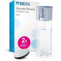BRITA waterfles met filter - inclusief 2 microdiscs - pastelblauw