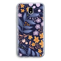 Flowers with blue leaves: Samsung Galaxy J5 (2017) Transparant Hoesje