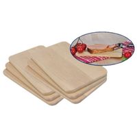 Set van 6x houten serveer planken / broodplanken 21,5 cm