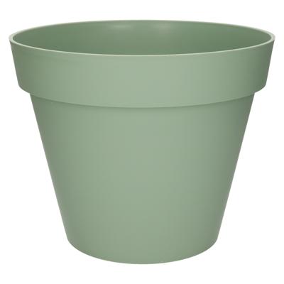 EDA Toscane Bloempot - kunststof - groen - D30 x H26 cm - binnen- en buitenshuis