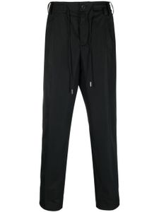 sacai pantalon à taille à lien de resserrage - Noir