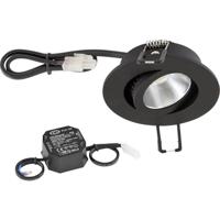 EVN PC20N60902 EVN Lichttechnik LED-inbouwlamp LED LED vast ingebouwd 6 W Zwart