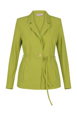 Annet bonded blazer - dark lime - 13486