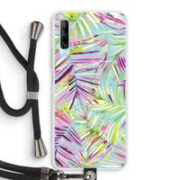 Tropical Palms Blue: Huawei P Smart Pro Transparant Hoesje met koord