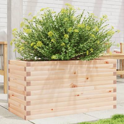 VidaXL Plantenbak 90x40x45,5 cm massief grenenhout
