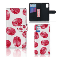 Samsung Galaxy A41 Book Cover Pink Macarons - thumbnail