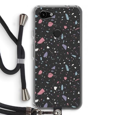 Terrazzo N°16: Pixel 3a Transparant Hoesje met koord