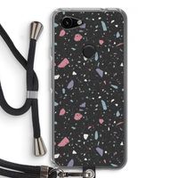 Terrazzo N°16: Pixel 3a Transparant Hoesje met koord