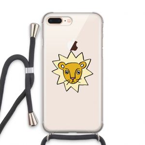 Kleine leeuw: iPhone 8 Plus Transparant Hoesje met koord