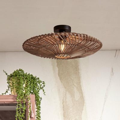 GOOD&MOJO Plafondlamp 'Zanzibar' Rotan, 55cm, kleur Naturel