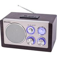 Roadstar HRA-1345N Keukenradio VHF (FM), Middengolf SD, AUX, USB Hout, Zilver - thumbnail