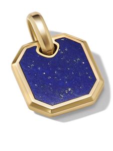 David Yurman pendentif Roman en or 18ct serti de lapis-lazuli