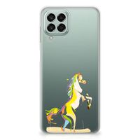 Samsung Galaxy M33 Telefoonhoesje met Naam Horse Color - thumbnail