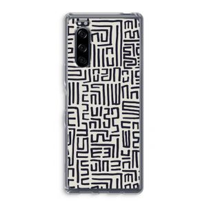 Moroccan Print: Sony Xperia 5 Transparant Hoesje