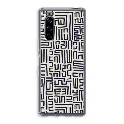 Moroccan Print: Sony Xperia 5 Transparant Hoesje