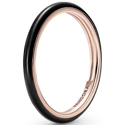 Pandora Me 189655C01 Ring Pave Black zilver-kristal rosekleurig-zwart