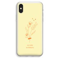 No rain no flowers: iPhone XS Max Transparant Hoesje