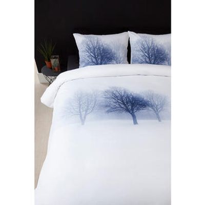 Ambiante dekbedovertrek Lindy - wit - 140x200/220 cm