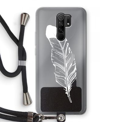 Pluim: Xiaomi Redmi 9 Transparant Hoesje met koord