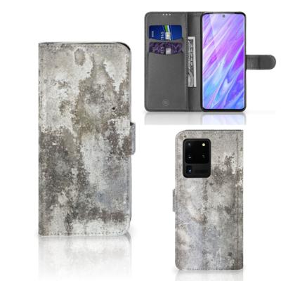 Samsung Galaxy S20 Ultra | Bookcase | Beton Print