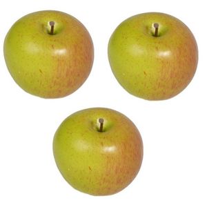 3x Kunst fruit appels 8 cm - Kunstbloemen