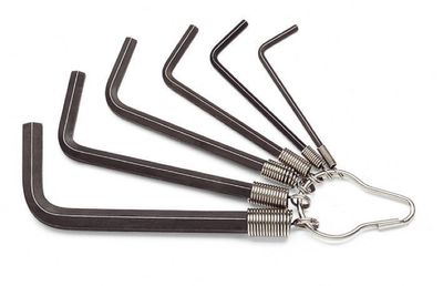 Beta 7-delige set haakse inbussleutels gebruneerd (art. 96AS) 96AS/T7 - 000960740