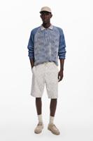 Bermuda met zonnenpatronen - WHITE - 34