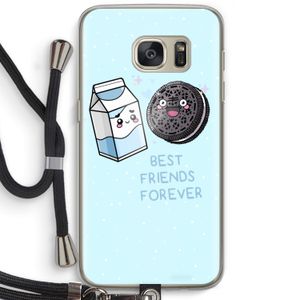Best Friend Forever: Samsung Galaxy S7 Transparant Hoesje met koord