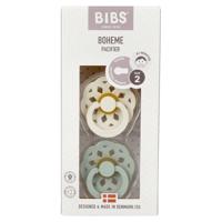 Bibs 2 Fopspeen Boheme Duo Sage/ivory 2