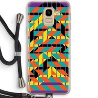 Skew Bee 2: Samsung Galaxy J6 (2018) Transparant Hoesje met koord