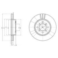 Delphi Diesel Remschijf BG2814 - thumbnail