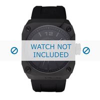 Horlogeband Diesel DZ1433 Silicoon Zwart 30mm