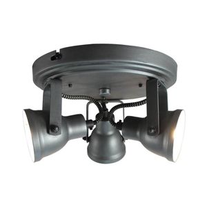 LABEL51 LED Spot 'Max' 3-lichts, kleur Burned Steel