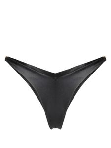 GCDS bas de bikini à logo métallique - Noir