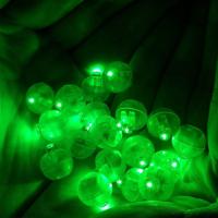 100 stuks ronde flash bal LED ballon lichten Mini Flash lichtgevende lampen lantaarn Bar kerst bruiloft partij decoratie lichten (groen)