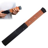 Mini Pocket Guitar draagbare Guitar Trainer vinger Chord conversie Trainer KD10(Black 6 characters)