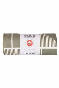 Manduka eQua Yogamat Handdoek - Handloom Gray