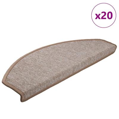 Trapmatten 20 st 65x24x4 cm lichtbruin