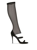 Dolce & Gabbana sandales en tulle 105 mm - Noir