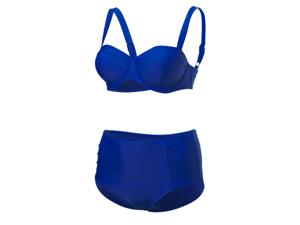 CRIVIT Dames badpak of bikini - plus size (Blauw, 46C)