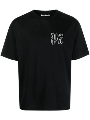 Palm Angels t-shirt à logo PA brodé - Noir