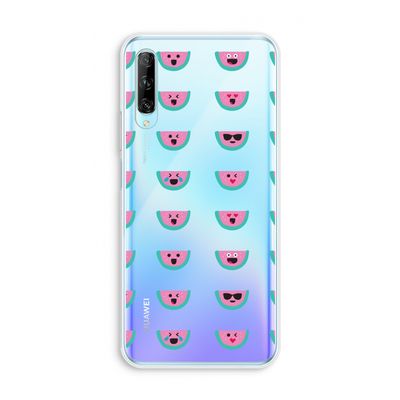 Smiley watermeloenprint: Huawei P Smart Pro Transparant Hoesje