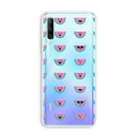 Smiley watermeloenprint: Huawei P Smart Pro Transparant Hoesje
